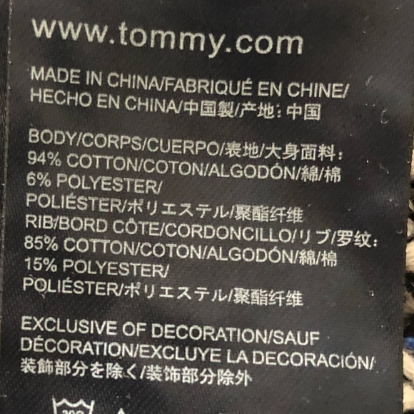 Tommy Hilfiger Fringed Open Front Sweater Jacket Size M - Picture 13 of 13